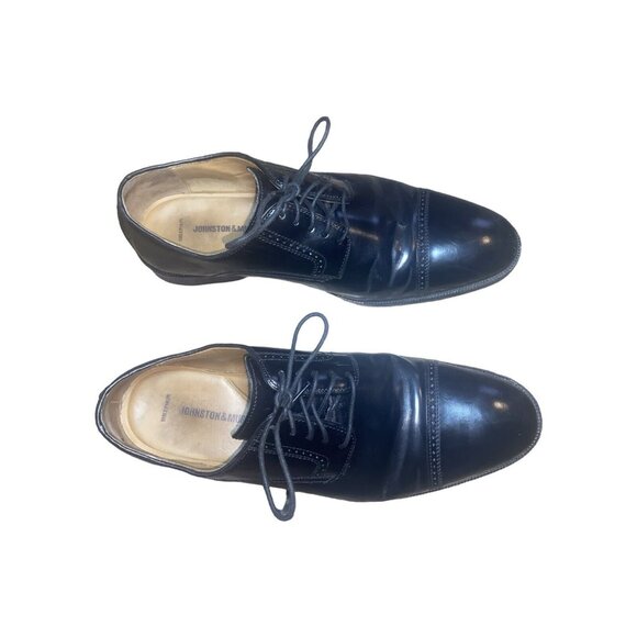 Johnston Murphy Bradford Mens Size 12D Black Leather CapToe Oxford Shoe main image 10